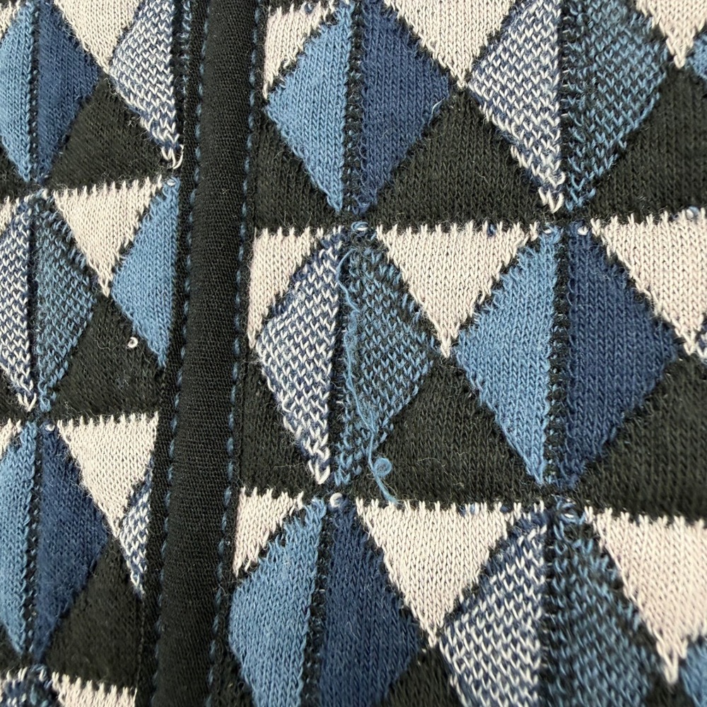 ANTHROPOLOGIE HEI HEI VALO QUILTED JACKET XS DIAMOND GEOMETRIC PRINT - Picture 9 of 10